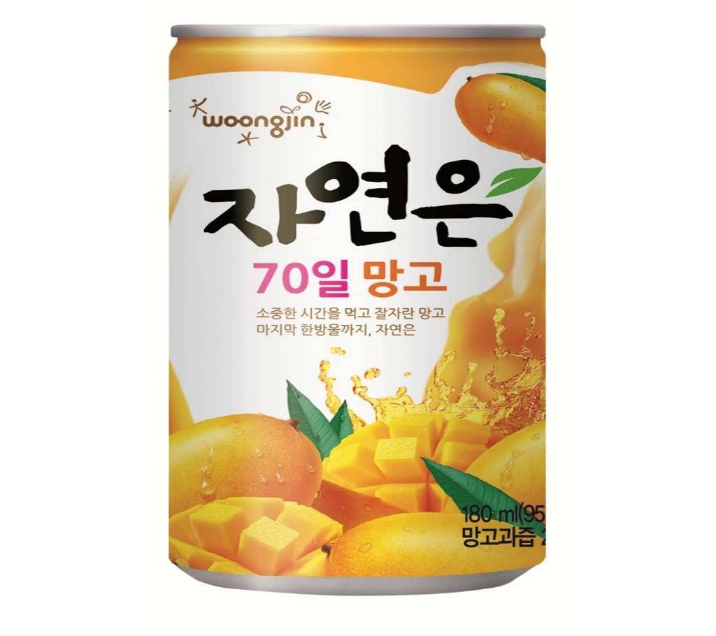 Woongjin Nature's Mango Juice Can - 180ml (2 Cans)