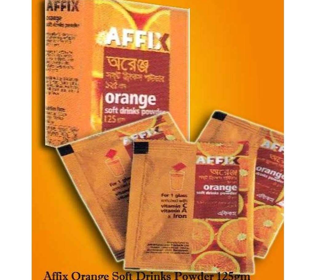 Affix Orange Soft Drinks Powder 125gm 8pcs Combo