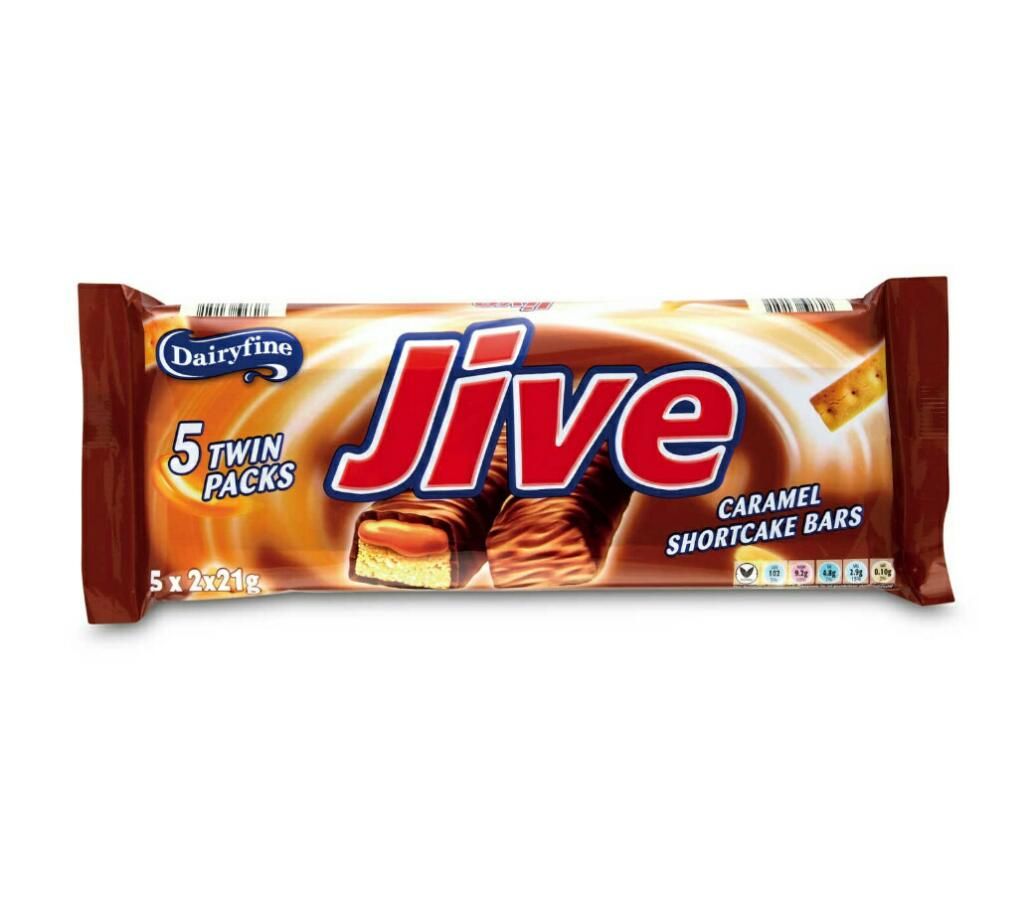 Jive 5 Caramel Bars 210g UK 