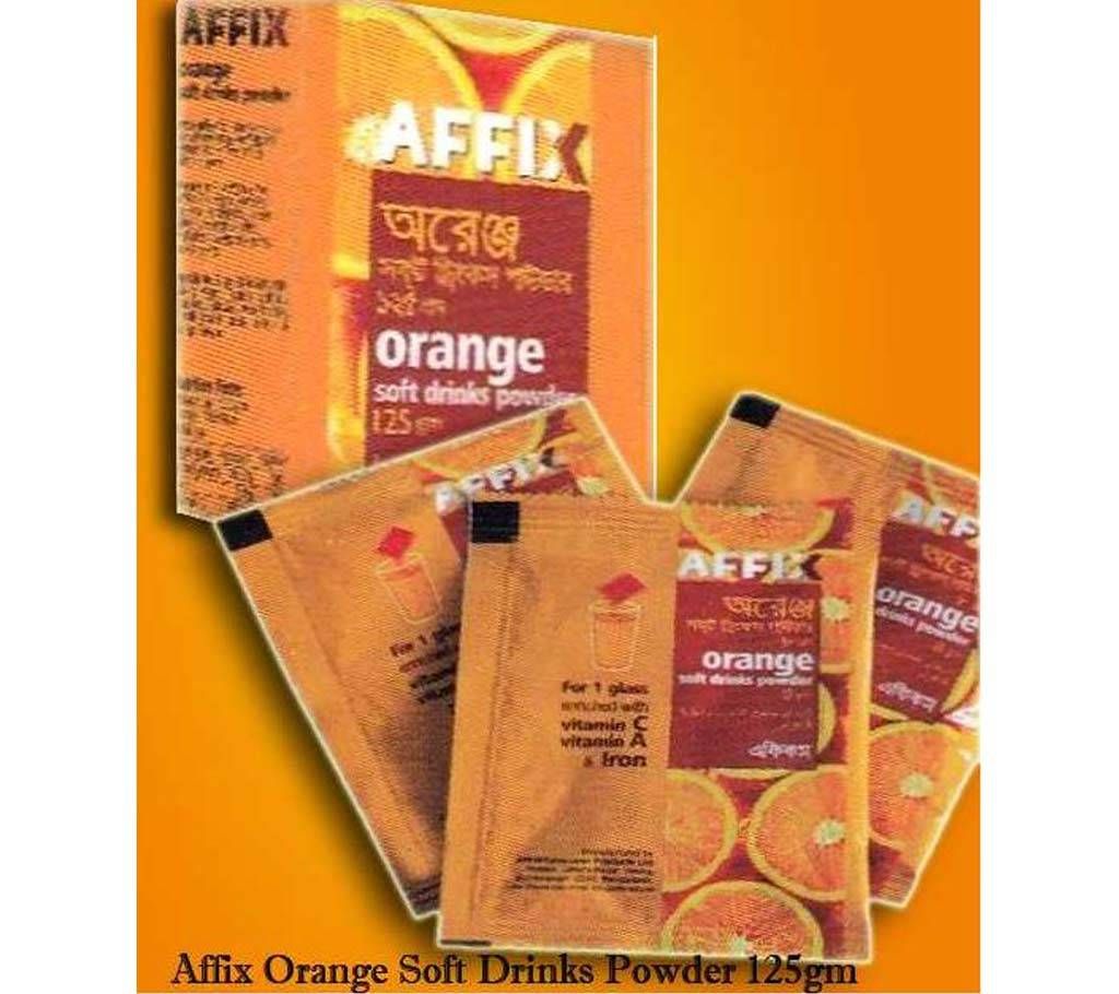 Affix Orange Soft Drinks Powder 125gm 12pcs Combo