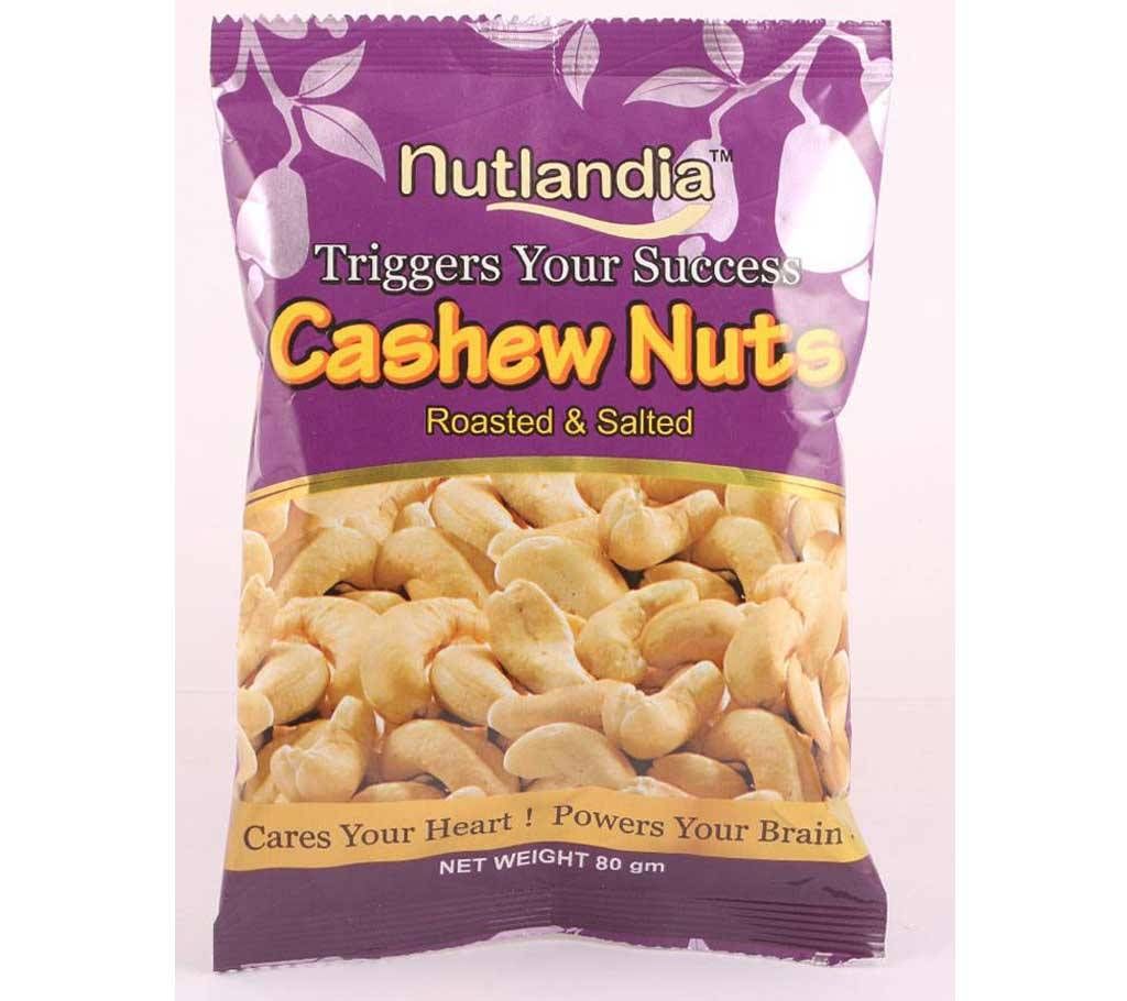Nutlandia Cashew Nuts- Roasted & Salted 80grm * 2pack  vietnamcombo