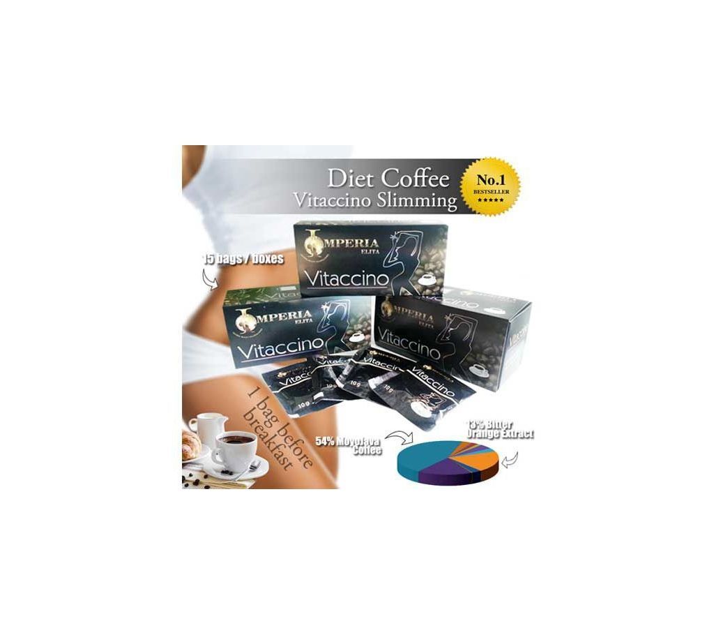 Vitaccino Slimming Coffee 3 Box x 15 sachets-Thailand