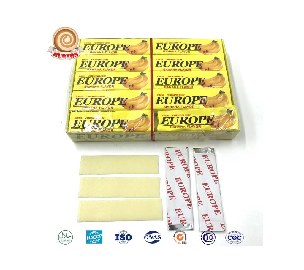 Europe Chewing gum banana flavour