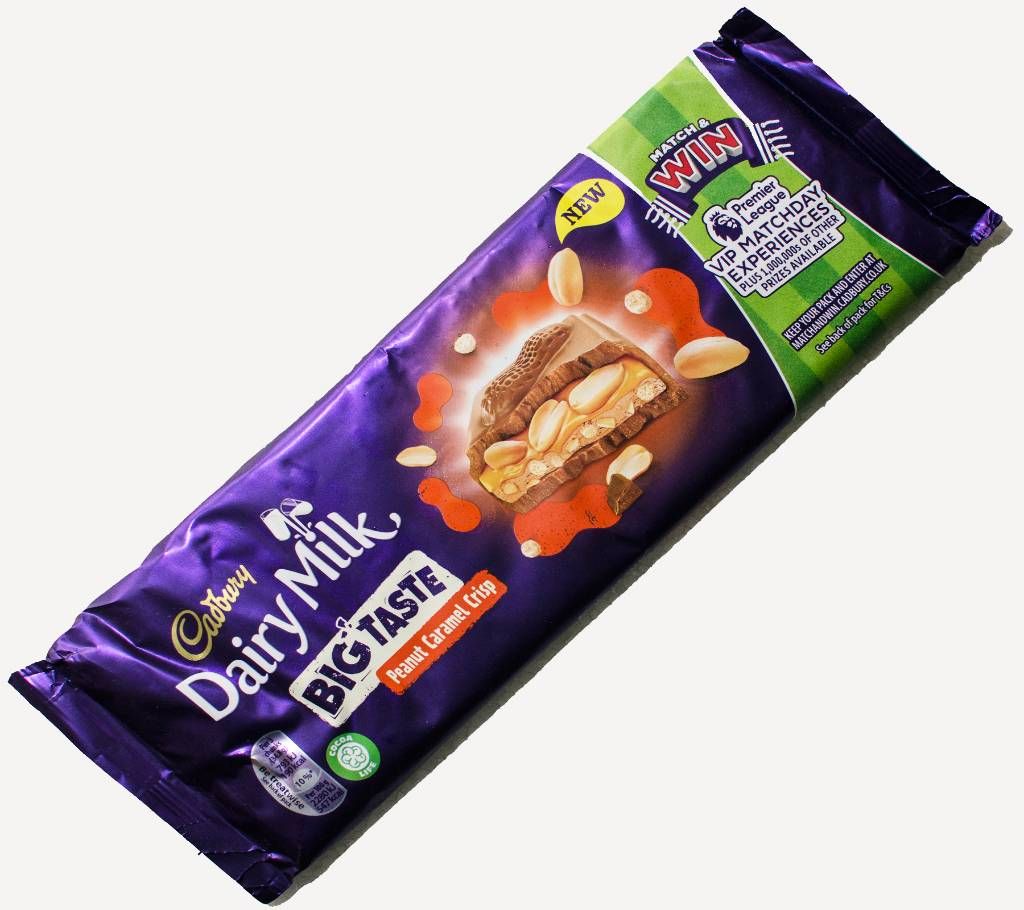 Cadbury Dairy Milk Big Taste Peanut Caramel Crisp Chocolate 278g UK