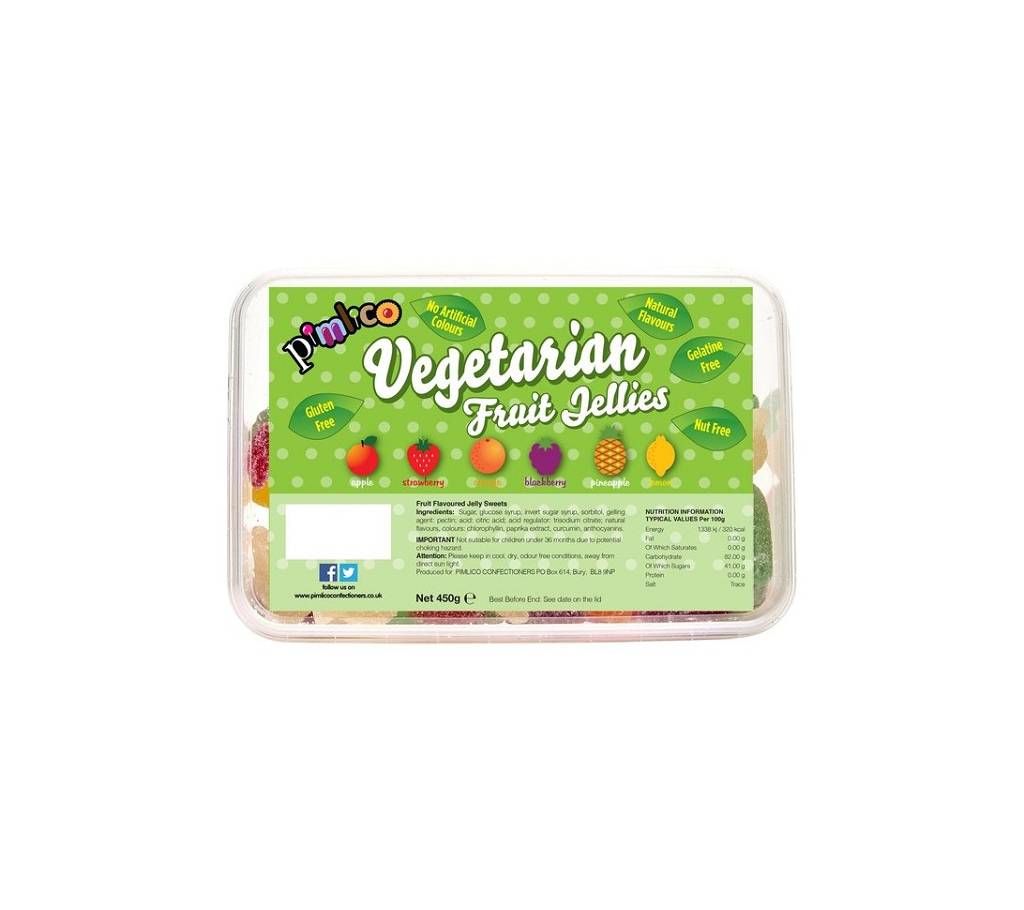 Pimlico Fizzy Fruit Flavoured Jelly Sweets 450g - Turkey