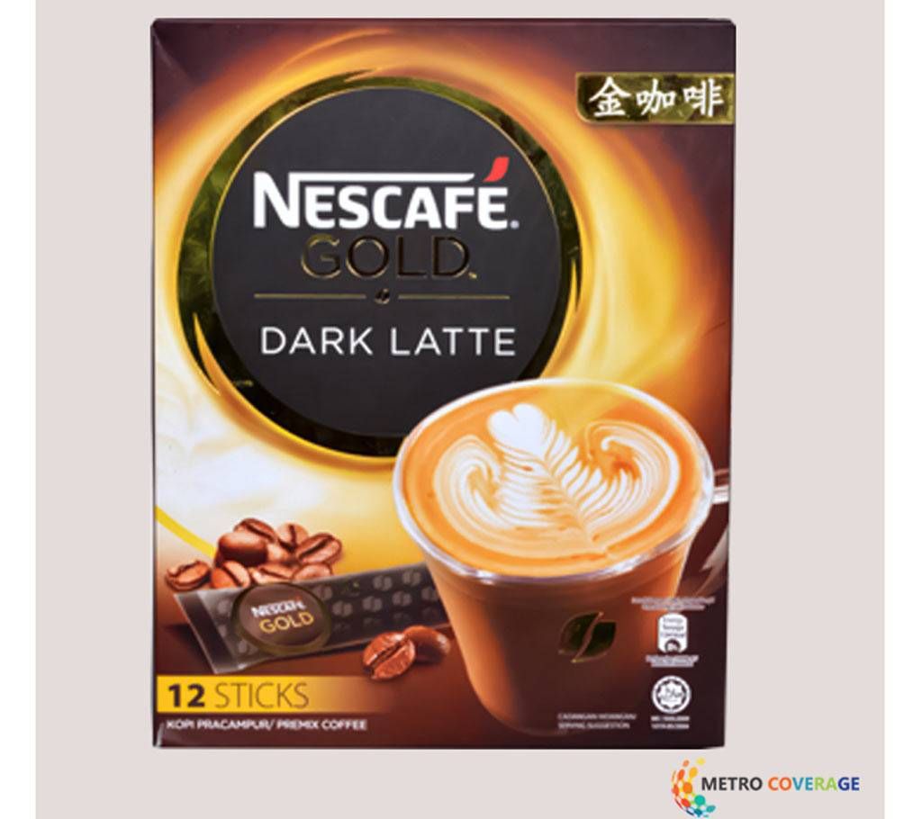 Nescafe Gold Dark Latte 12 Sticks 12×34(gm)