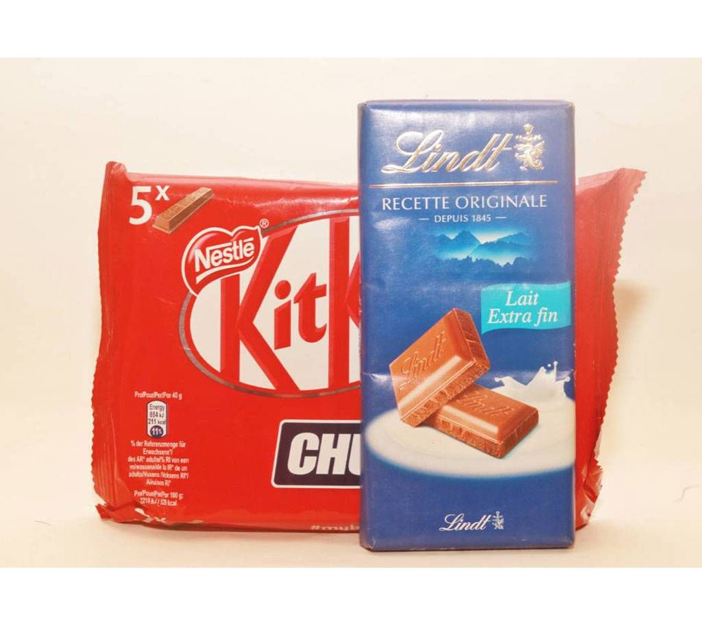 KitKat Chunky with Lindt Dark Bar Chocolate France