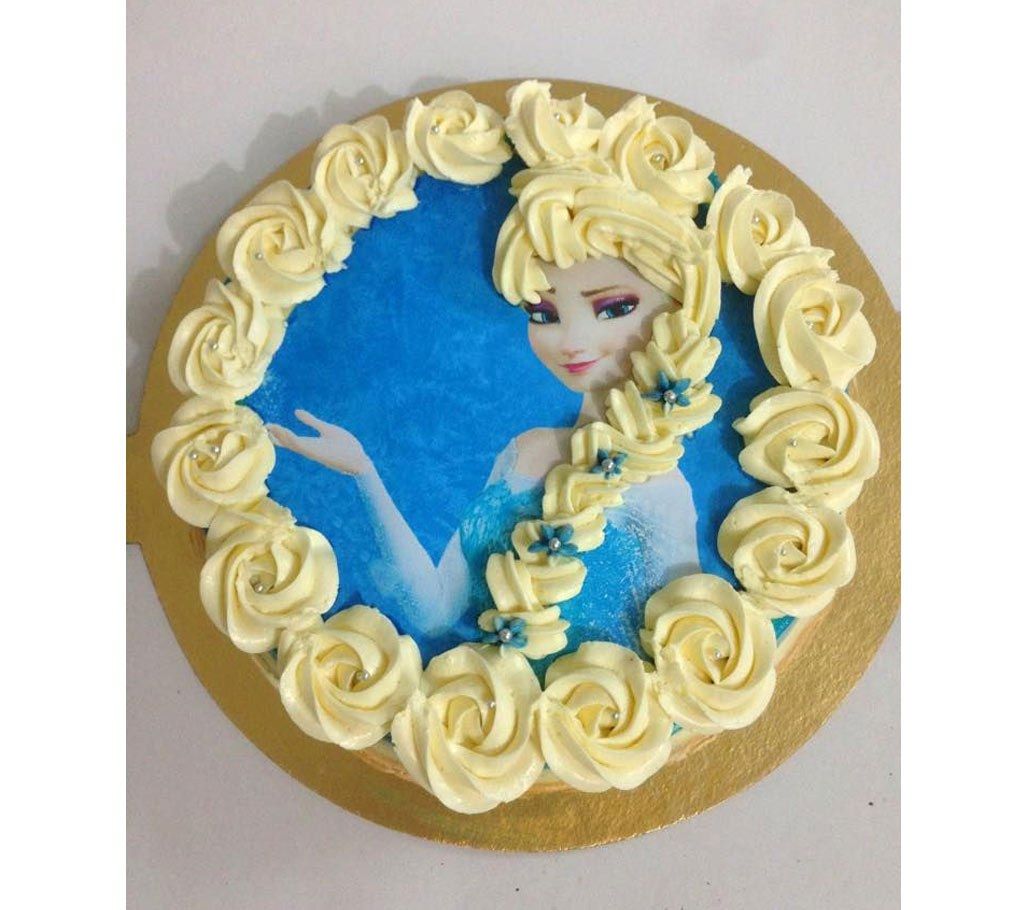 Frozen Elsa Red Velvet Cake - 1.5 kg