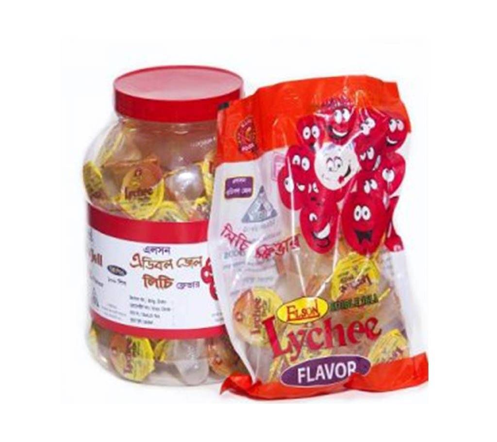 Elson White Mini Cup Lychee Jelly,jar 100 pcs