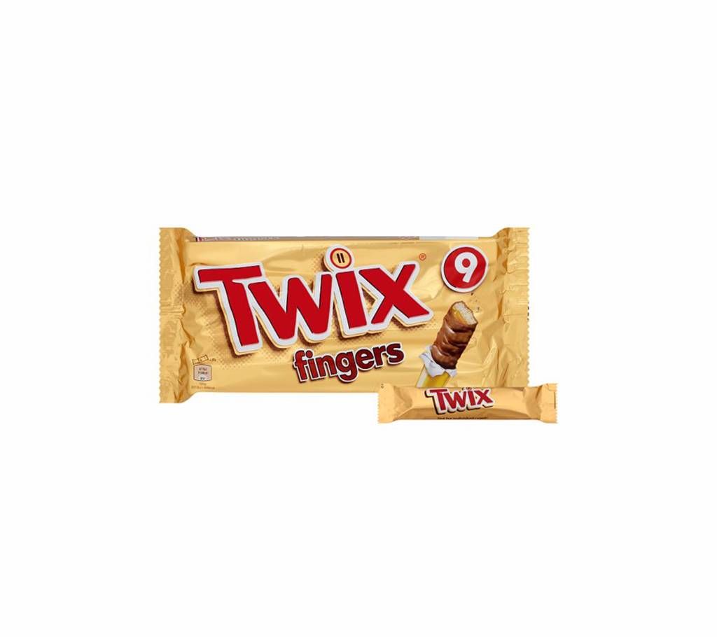 Twix Fingers Chocolate Biscuit Bar 9 Pack UK
