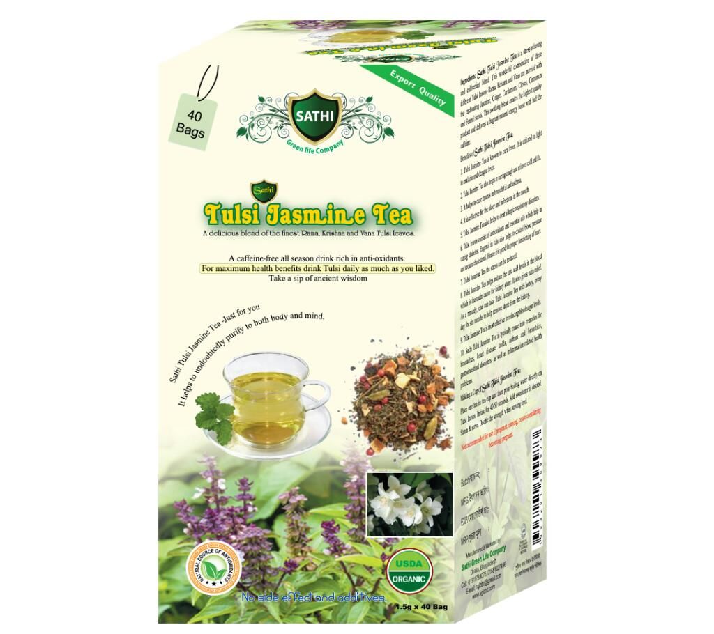 Tulsi Jasmin Tea 40 Tea Bags-BD