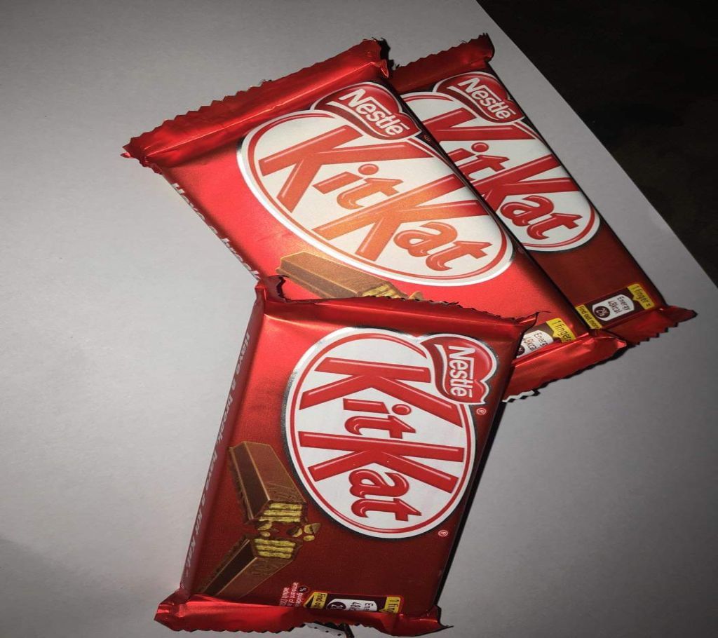 Indian number one chocolate kitkat three finger