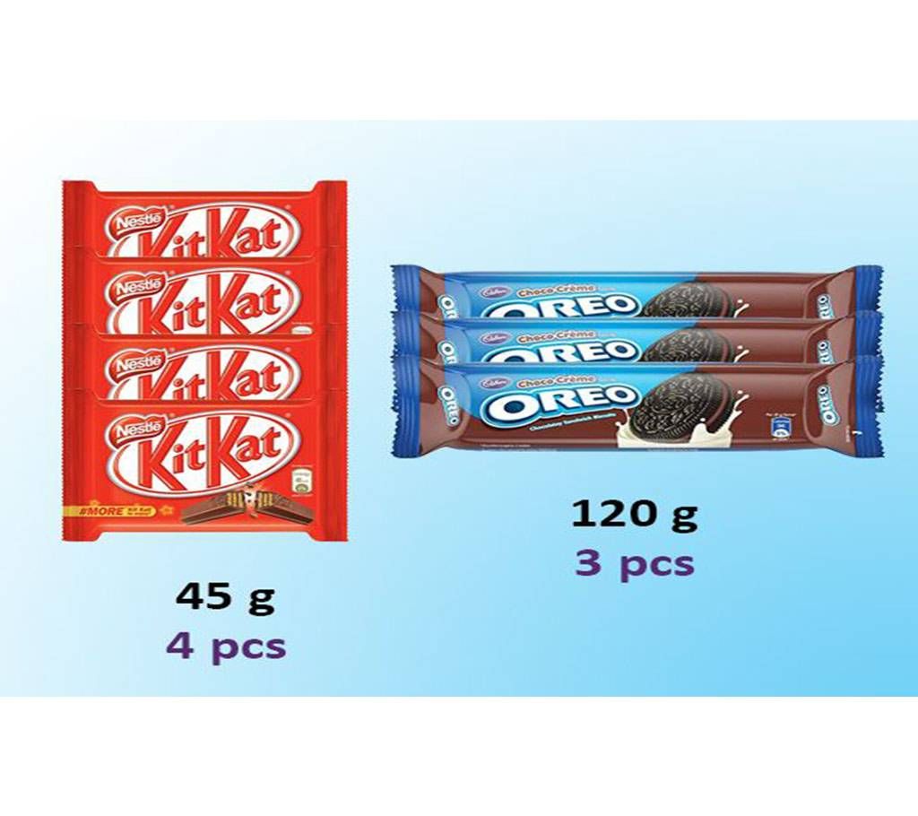 Kitkat & Cadbury Oreo Biscuit  India