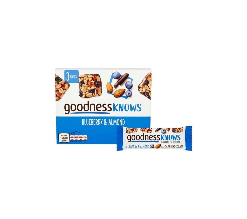 Goodnessknows Blueberry & Almond Cereal Bar UK