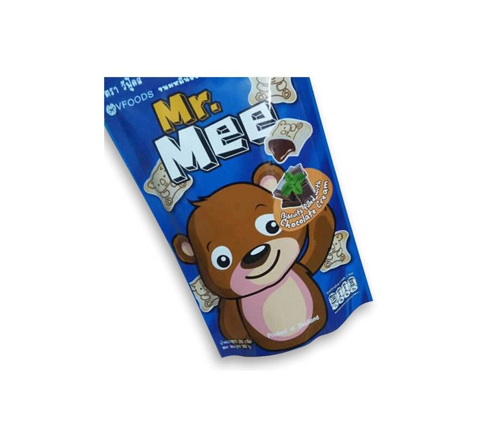Mr. Mee Pouch Pkt Wafers Chocolate Flavor (12 Pcs) - Thailand
