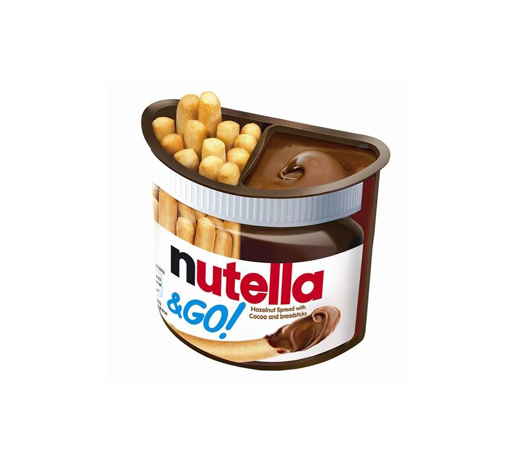 Nutella Ferrero & Go Hazelnut Spread  and Breadsticks- 48gm- UK