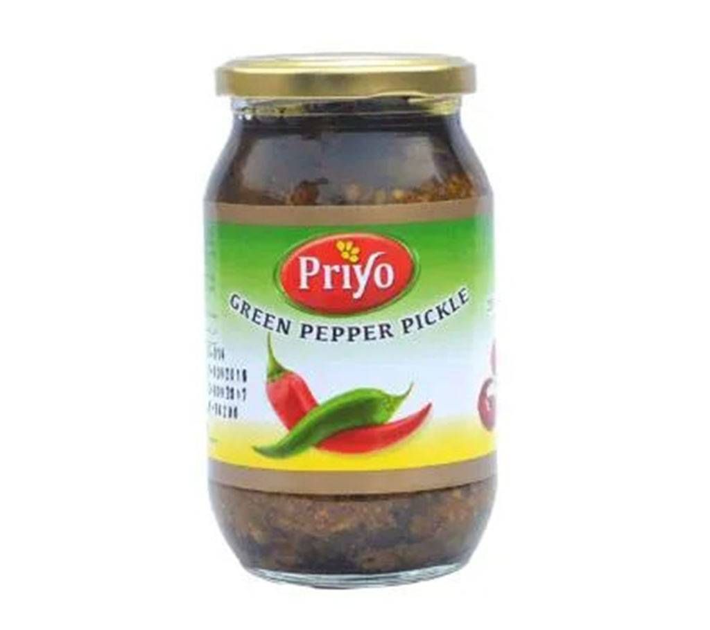 Priyo Green peper pickles 400gm   - PRIYO-326341