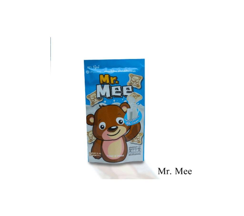Mr. Mee Pouch Pkt Wafers Milk  Flavor (12 Pcs) - Thailand