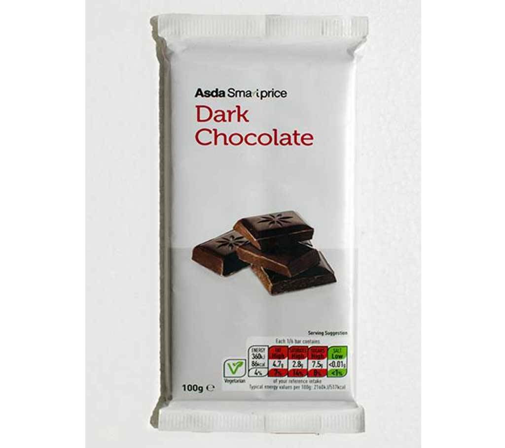 ASDA smart price Milk chocolate GERMANY 100g