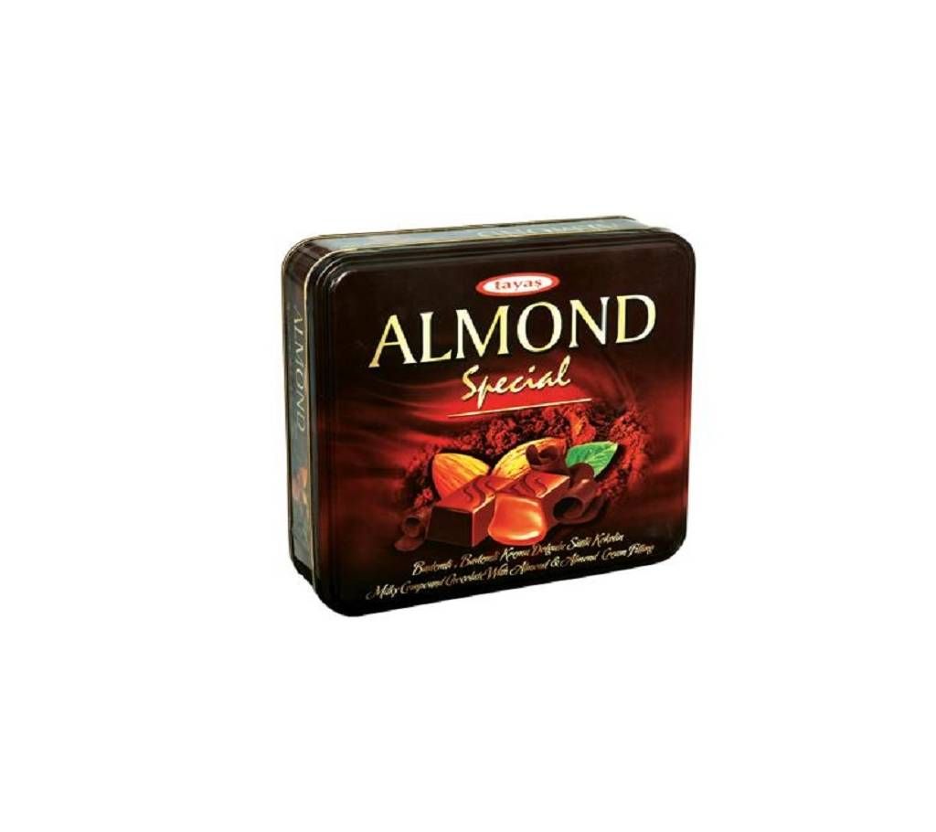 Tayas Almond Special Chocolate Tin Box 700g Turkey
