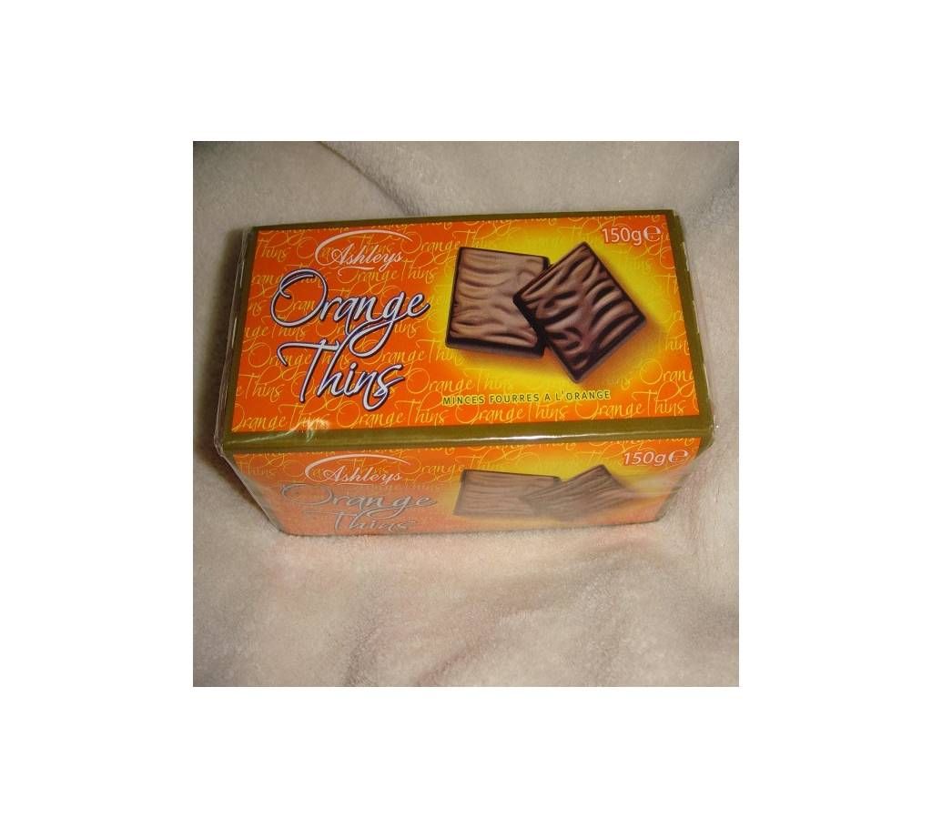 Ashleys Orange Thins Chocolate Biscuit 150g - UK