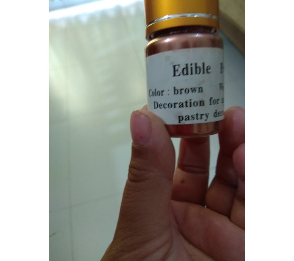 Edible brown dust color