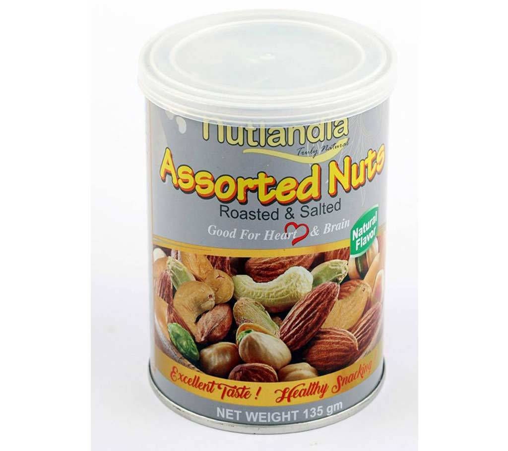 Nutlandia Assorted Nuts- Roasted & Salted 135grm USA