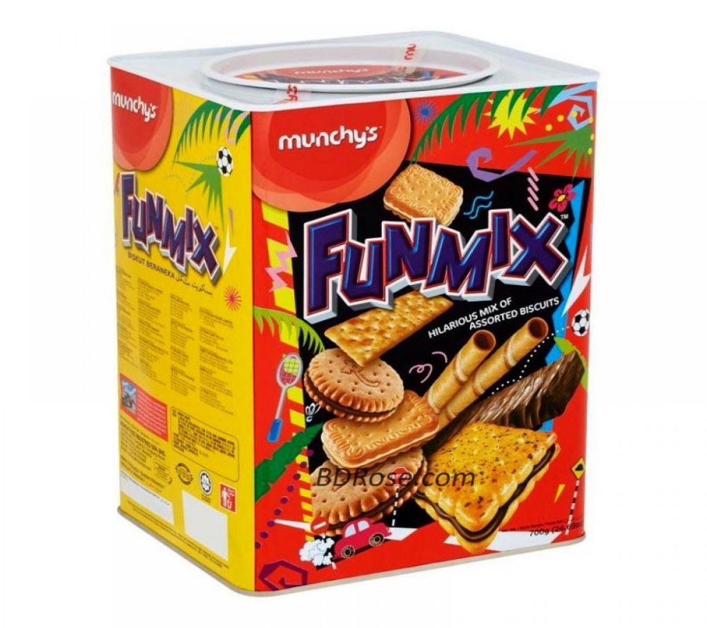 Munchys Funmix Biscuit (Tin)- 700gm- Malaysia