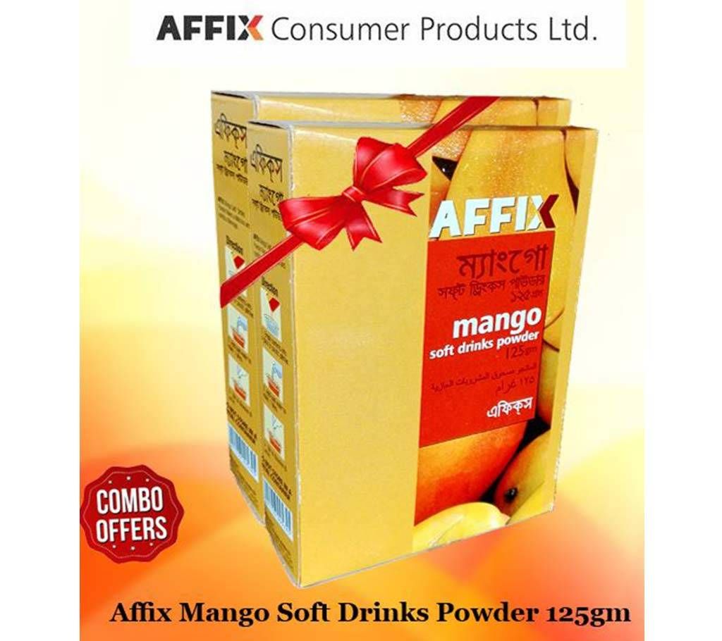 Affix Mango Soft Drinks Powder 125gm 2 Pack Combo