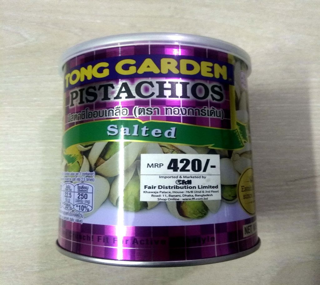Tong garden Pista Chios salted can-150 Gm-Thailand