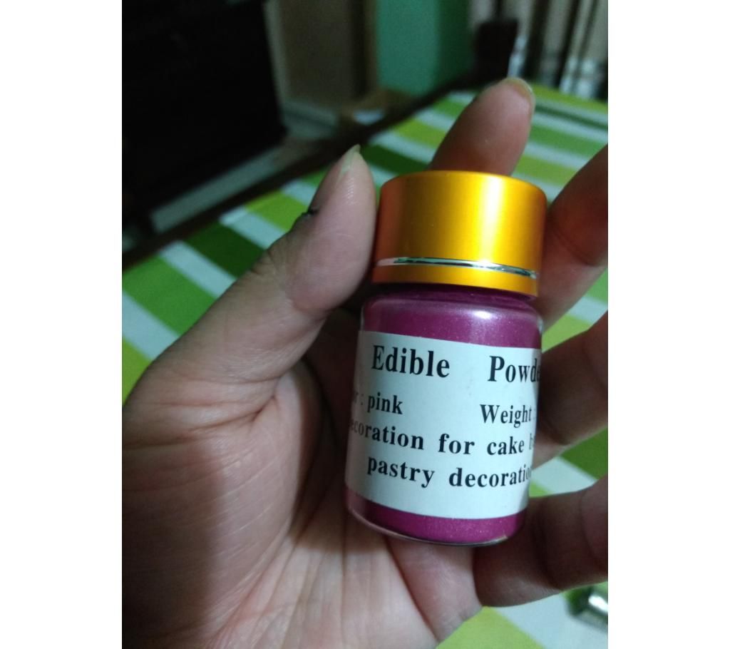 cake decorating edible dust color - pink