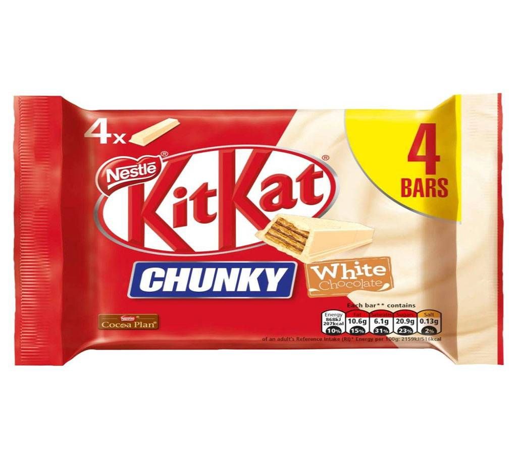 Kit Kat Chunky White 4 Pack - 60G