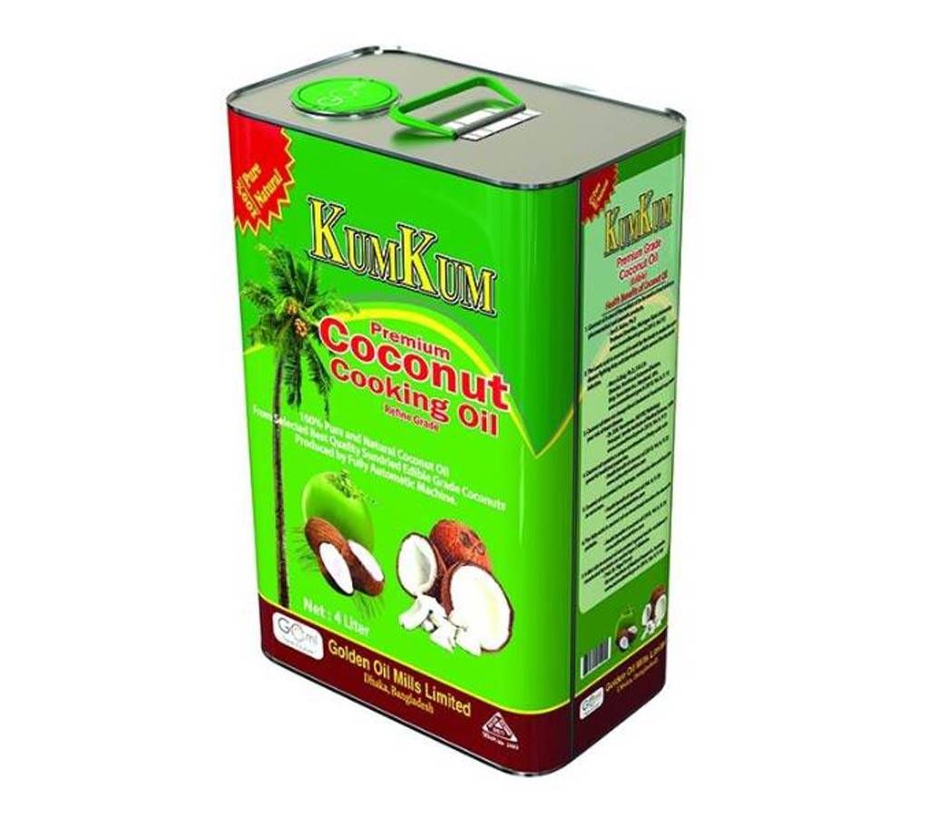 Kumkum Premium Coconut Cooking Oil - 4 Liters
