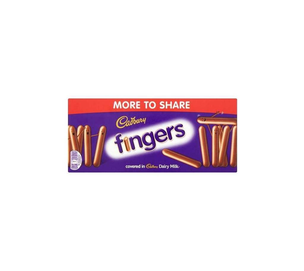 Cadbury Fingers Milk Chocolate Biscuits UK 