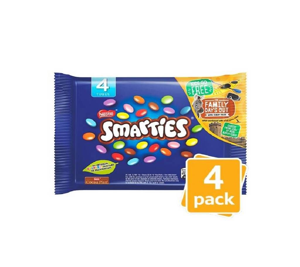 Smarties Chocolate Sweets 4 Pack UK