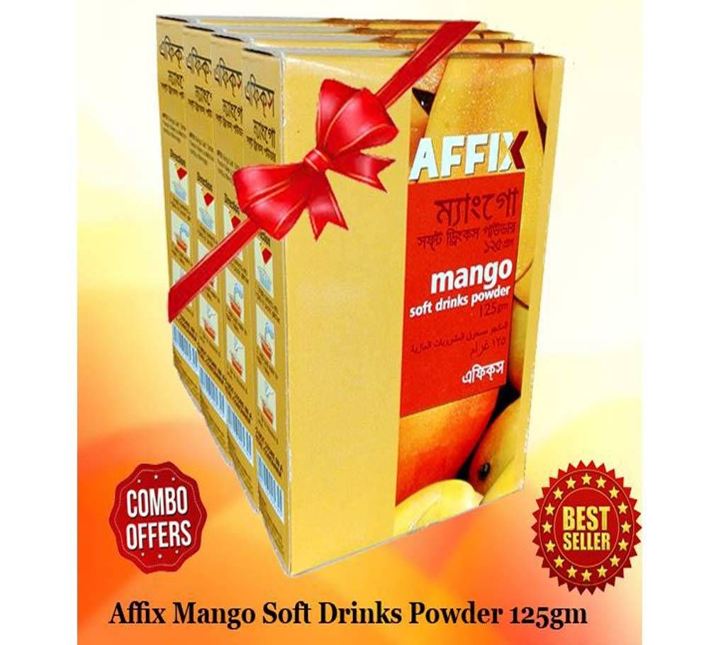 Affix Mango Soft Drinks Powder 125gm 4pac Combo