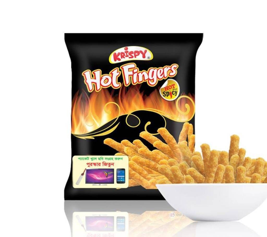 Krispy Hot Finger-25gm Chips (20 packets)