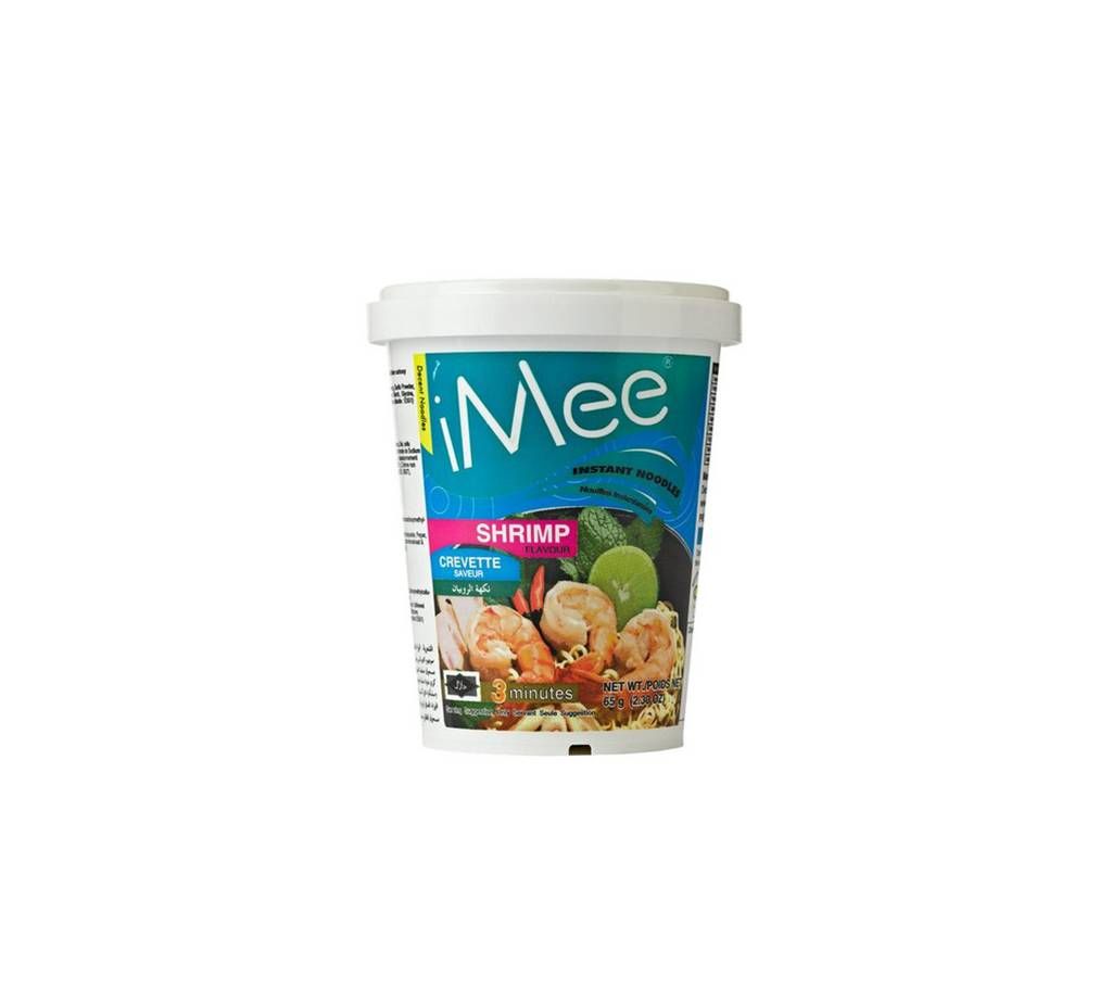 Imee Instant Cup Noodles Shrimp Flavor 65gm Thailand