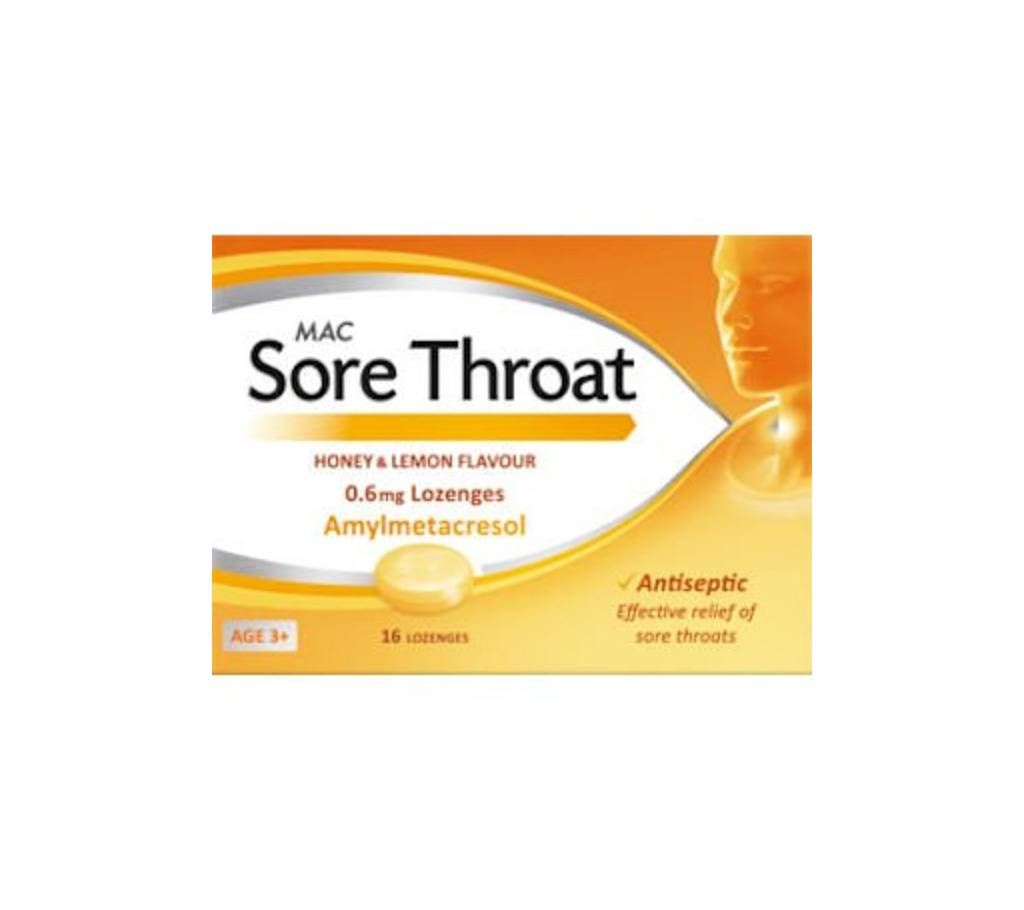 MAC Sore Throat Honey & Lemon Lozenges - UK