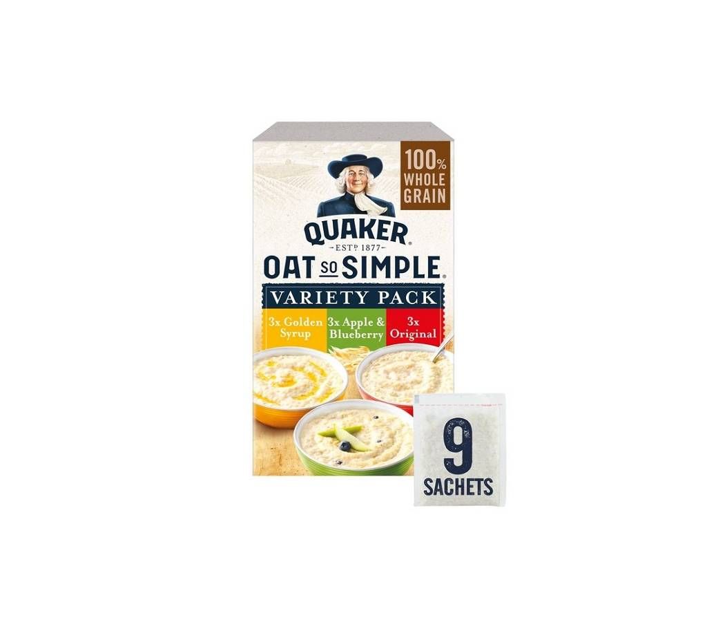 Quaker Oat so Simple Porridge Variety Pack 297gm UK