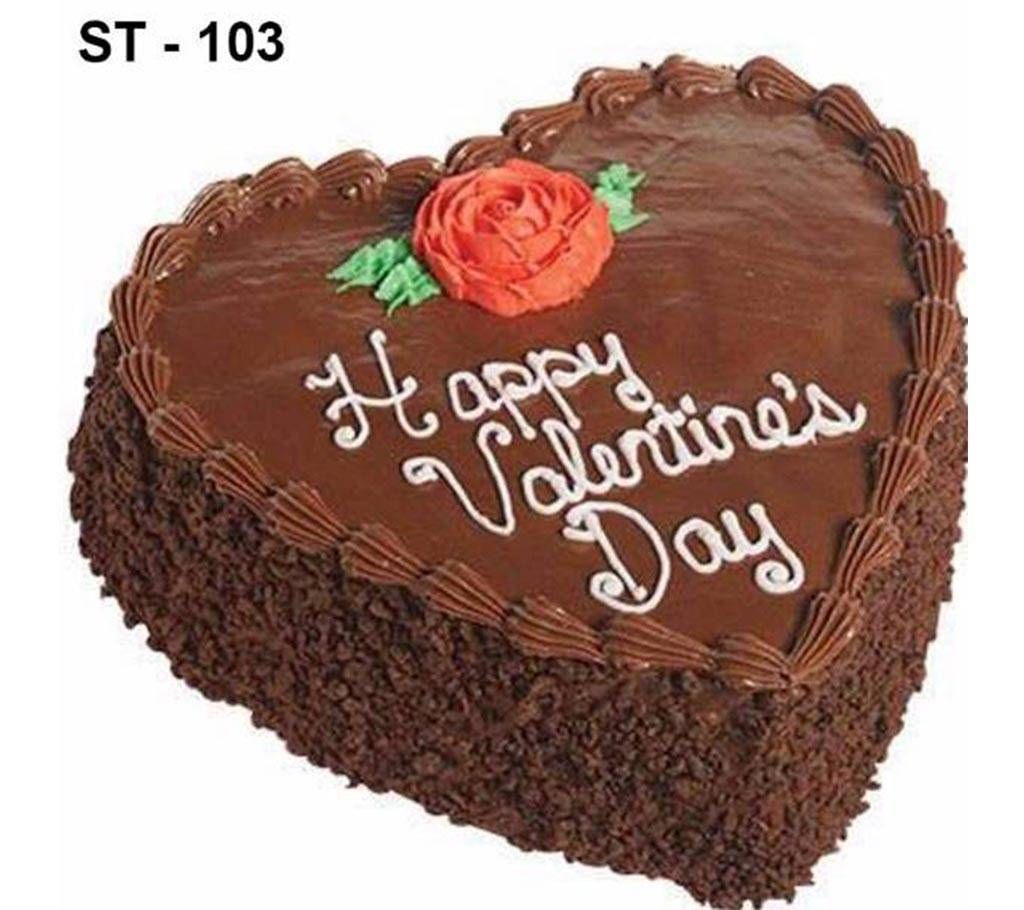 Heart Shape Chocolate Cake - 1 pound