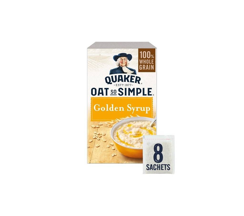 Quaker Oat So Simple Golden Syrup Flavour Porridge 288gm UK