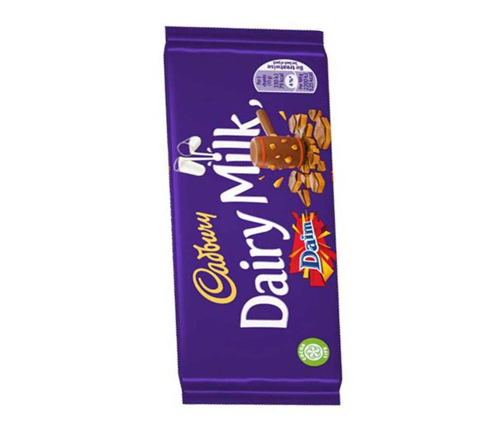 Cadbury Dairy Milk Daim Chocolate Bar 120g UK