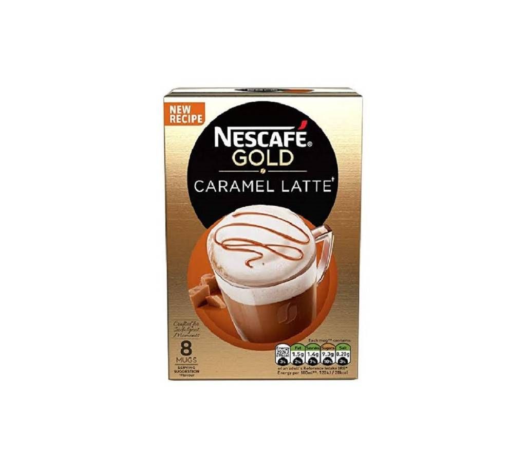 Nescaffee Gold Caramel Latte 8 Sachets 120G UK
