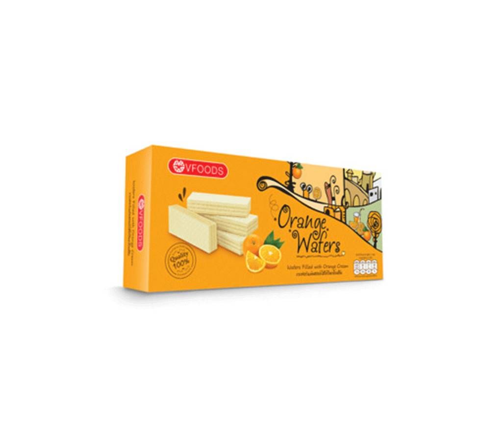 V Food Orange Flavor Wafer Box 100g Thailand
