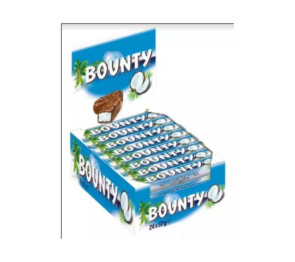 Bounty Chocolate 24 Pcs - 1.368kg