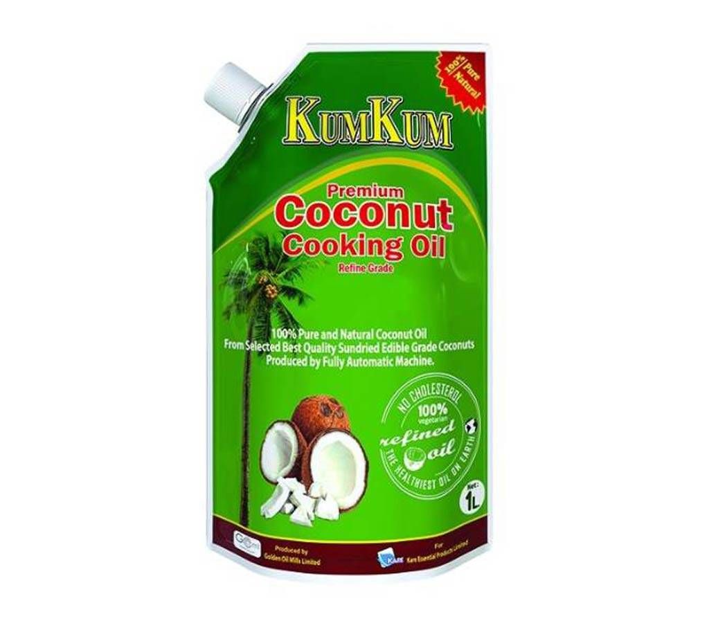 Kumkum Premium Coconut Cooking Oil - 1 Liter