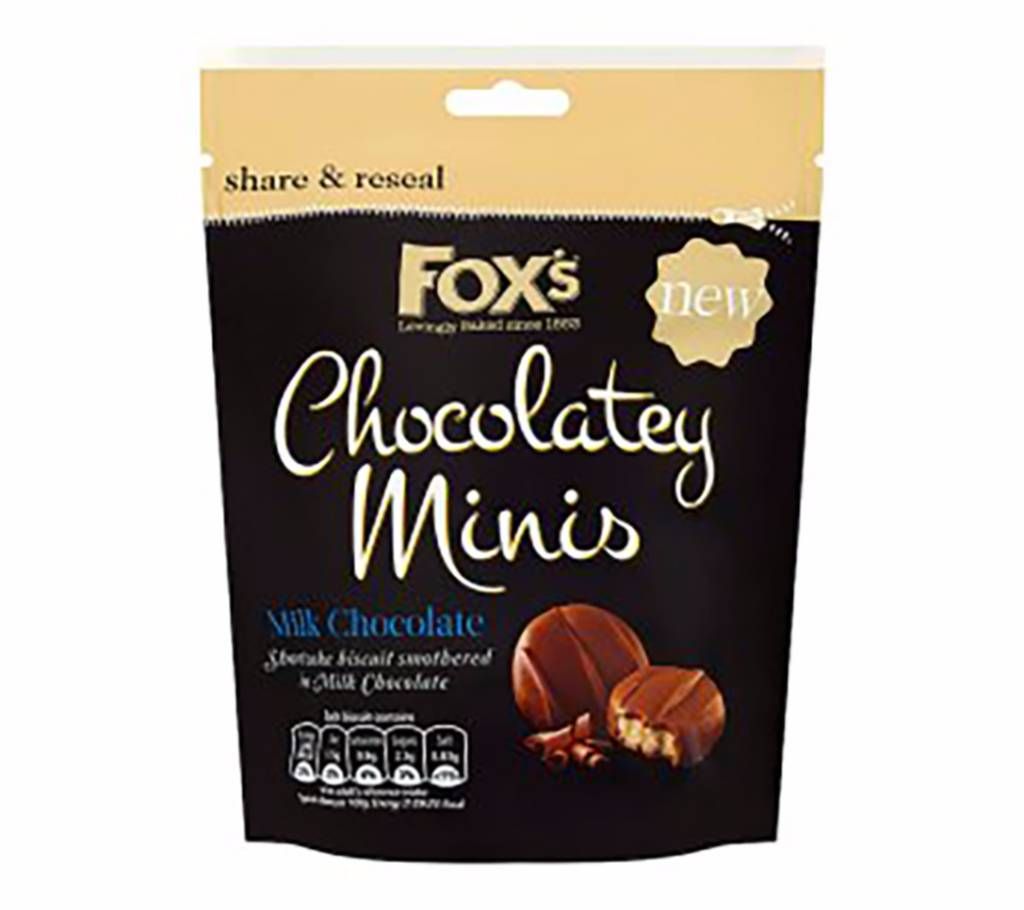 Fox's Chocolatey Minis Milk Chocolate 120g UK
