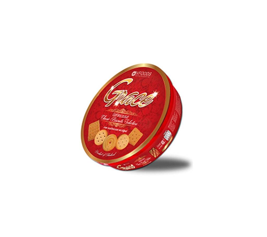 V Food Grace Round Tin Biscuit 400g Thailand