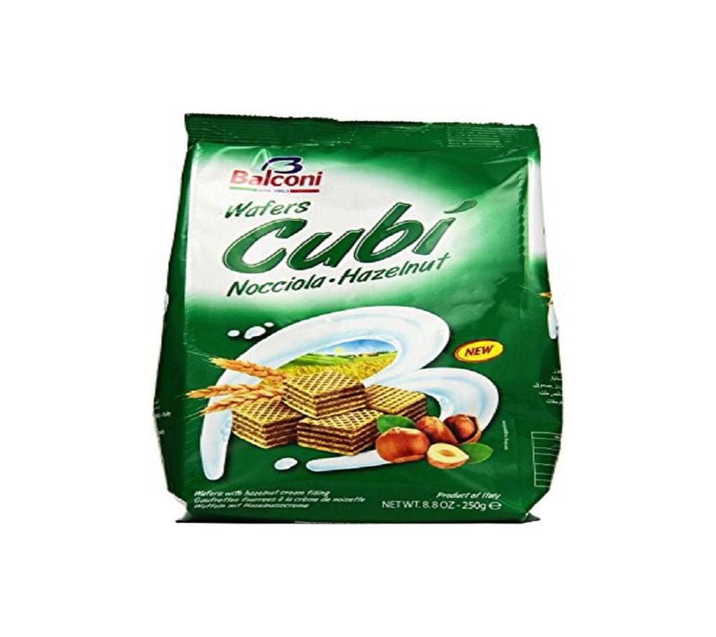 Balconi Wafer Hazelnut Cubes Italy